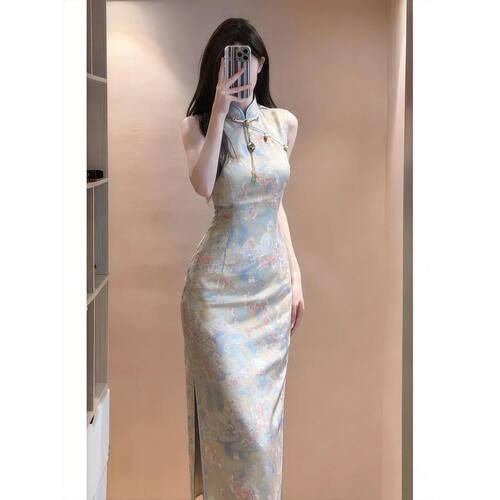women qipao chinese dress cheongsam chipao新中式改良旗袍女