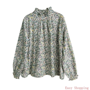 Chinese Cotton Linen Clothes花上衣