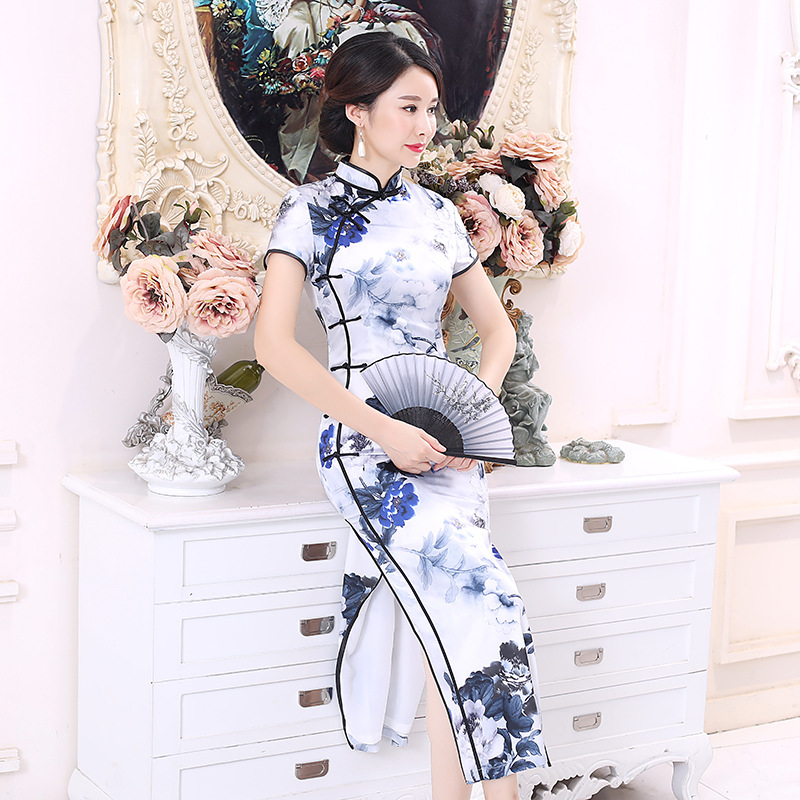 旗袍女Cheongsam Qipao Chinese Style Dress Vintage Chipao
