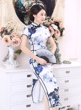 旗袍女Cheongsam Qipao Chinese Style Dress Vintage Chipao