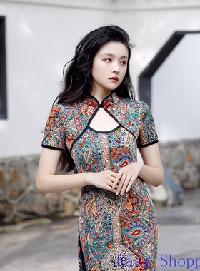 设计性感Cheongsam旗袍裙宴会演出服女Dress Chipao sexy Bodycon