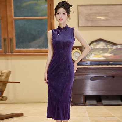 ladies chinese traditional dress cheongsam women's qipao旗袍