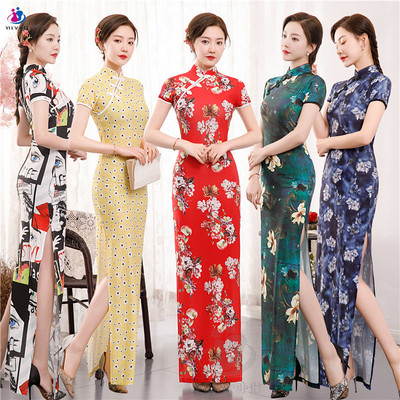 chinese traditional dress cheongsam women qipao旗袍plus size