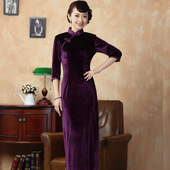 chipao 长旗袍cheongsam long traditional dress qipao chinese