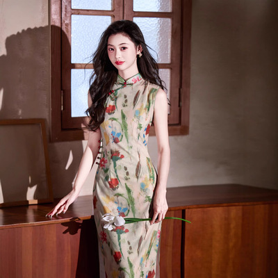 旗袍女qipao cheongsam chinese traditional  dress chipao改良