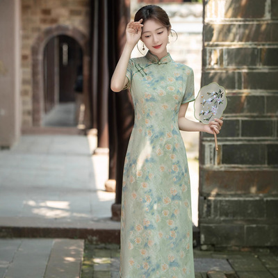 chinese traditional dress cheongsam women qipao旗袍plus size