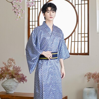 男和服日系武士服Japanese Samurai Kimono For Men Yukata