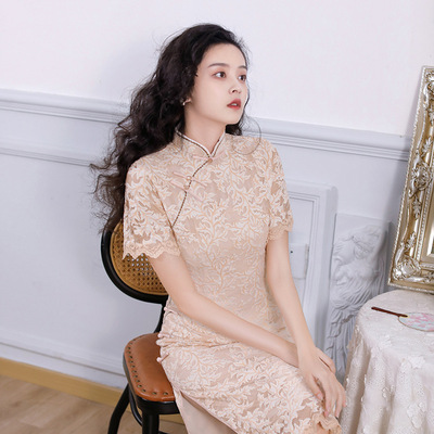 elegant dress cheongsam girl's chinese style dresses