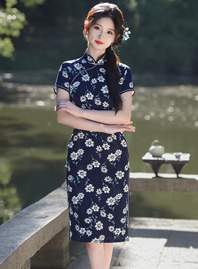 Qipao Chinese Dress Chipao新中式2025夏季新款旗袍国风少女