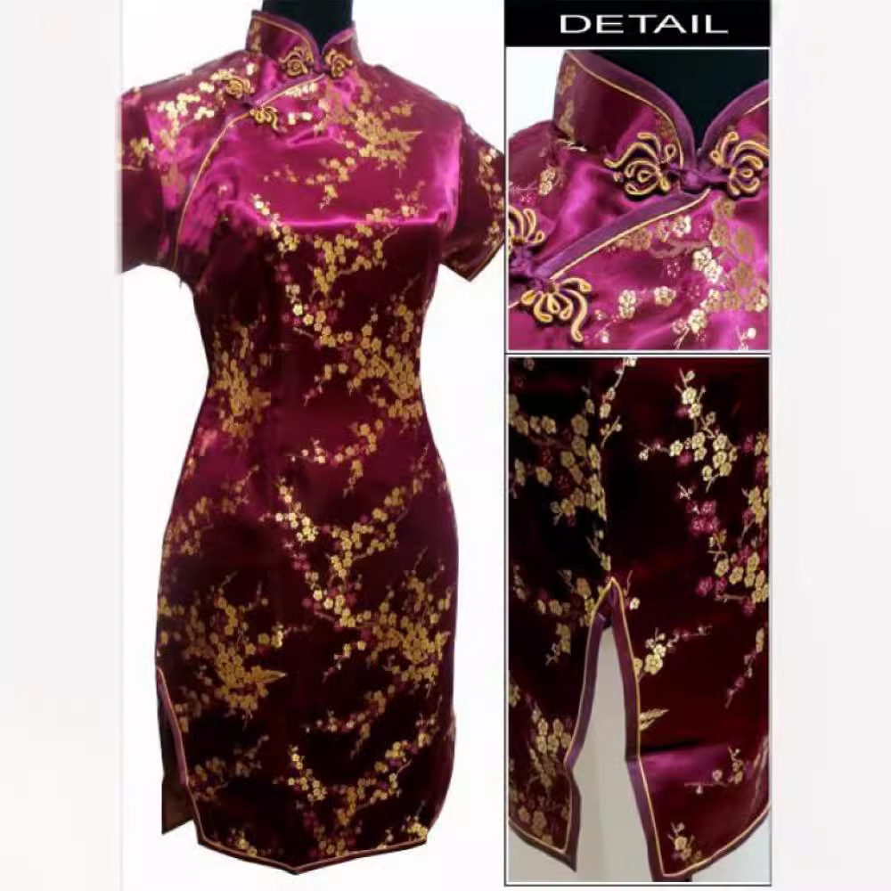 chinese dress women sexy qipao retro classic cheongsam旗袍