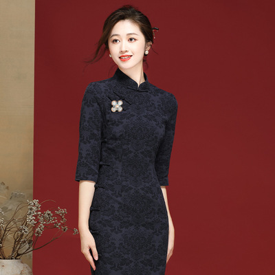 chinese traditional dress cheongsam women chipao qipao旗袍女