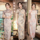 style elegant dress chinese qipao women cheongsams satin