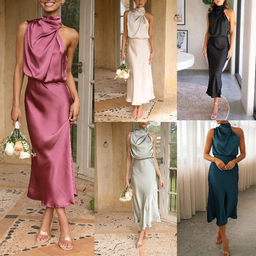 women dress new dresses vestidos robe独立站外贸现货轻熟气质