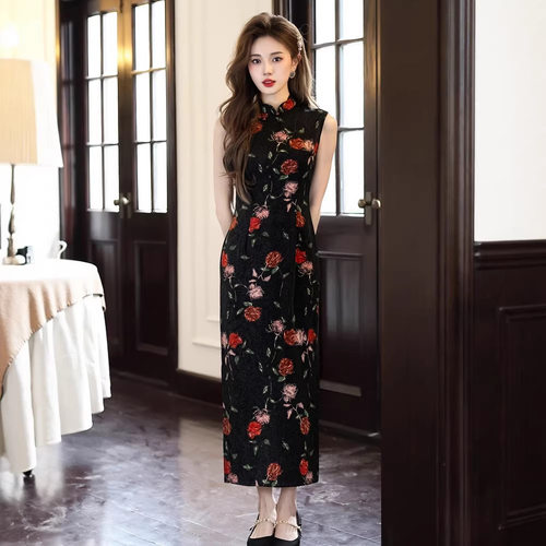 旗袍qipao cheongsam chinese traditional  dress chipao复古老