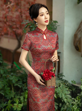 cheongsam chinese traditional qipao dress旗袍国风妈妈装中