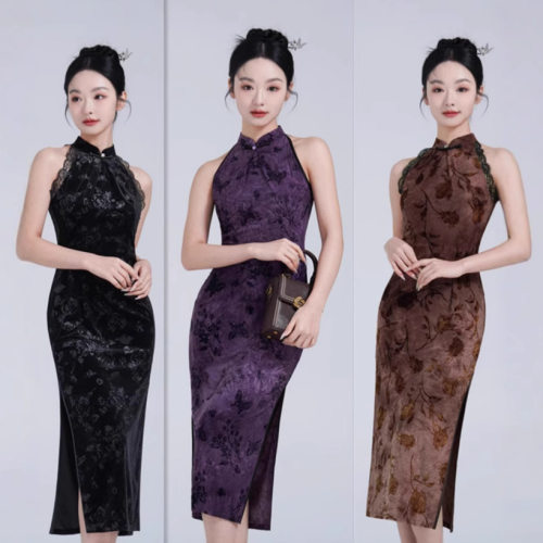 chinese traditional dress cheongsam qipao chipao新中式国风