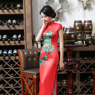 style 优雅国风长旗袍cheongsam qipao chinese dress party