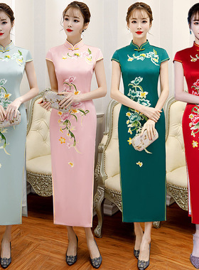 旗袍女Chinese Traditional Dress Cheongsam Women Chipao Qipao