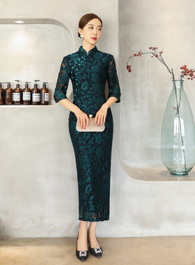 旗袍Cheongsam Qipao Chinese Dress Chipao2025新款旗袍复古