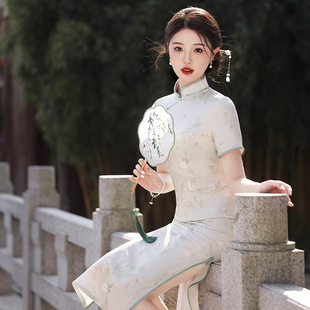 chinese traditional dress cheongsam women chipao qipao旗袍女