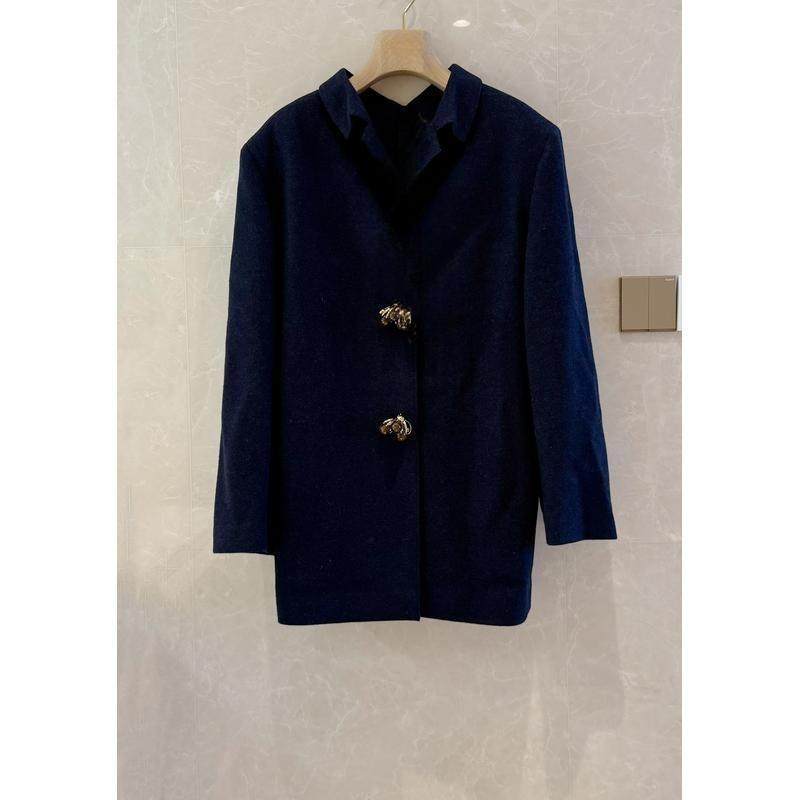 温暖时髦前后两穿设计珠宝感装饰扣外套,女装/女士精品,毛呢外套,淘宝优惠券,粉丝福利购,淘宝优惠卷