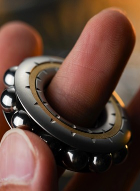 大舅哥念戒机械佛珠EDC赛博文玩陀螺啪啪币解压玩具DJG戒指指环