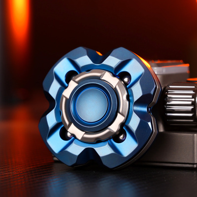 铁饼开甲不锈钢新款EDC指尖陀螺手把件解压神器减压玩具黑科技