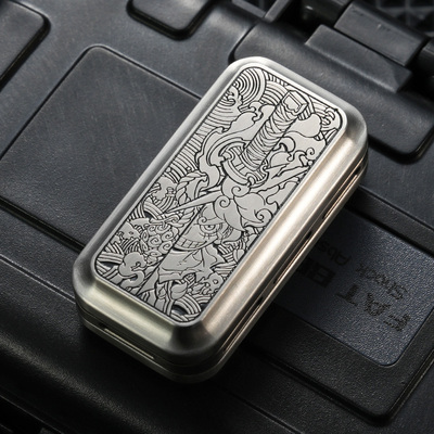 路飞钛合金音叉edc三层磁力段落推牌不锈钢解压神器玩具猫神幽灵