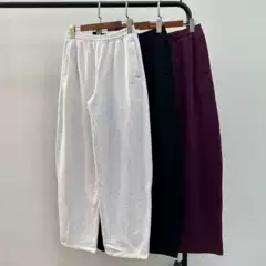 Ga New Style 75% Cotton Fleece-Lined Plus-Size Elastic Waist Wide-Leg Bucket Pants, $70, Unisex, 0706