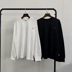 Outdoor Men's Casual and Comfortable Round Neck Sports Long-Sleeved T-Shirt 100% Cotton Washed Front and Back Printing S0301