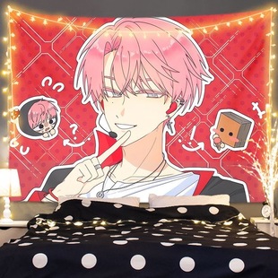 现在多闻君是哪一面学生宿舍房间挂毯装饰可爱卧室墙布拍照挂布