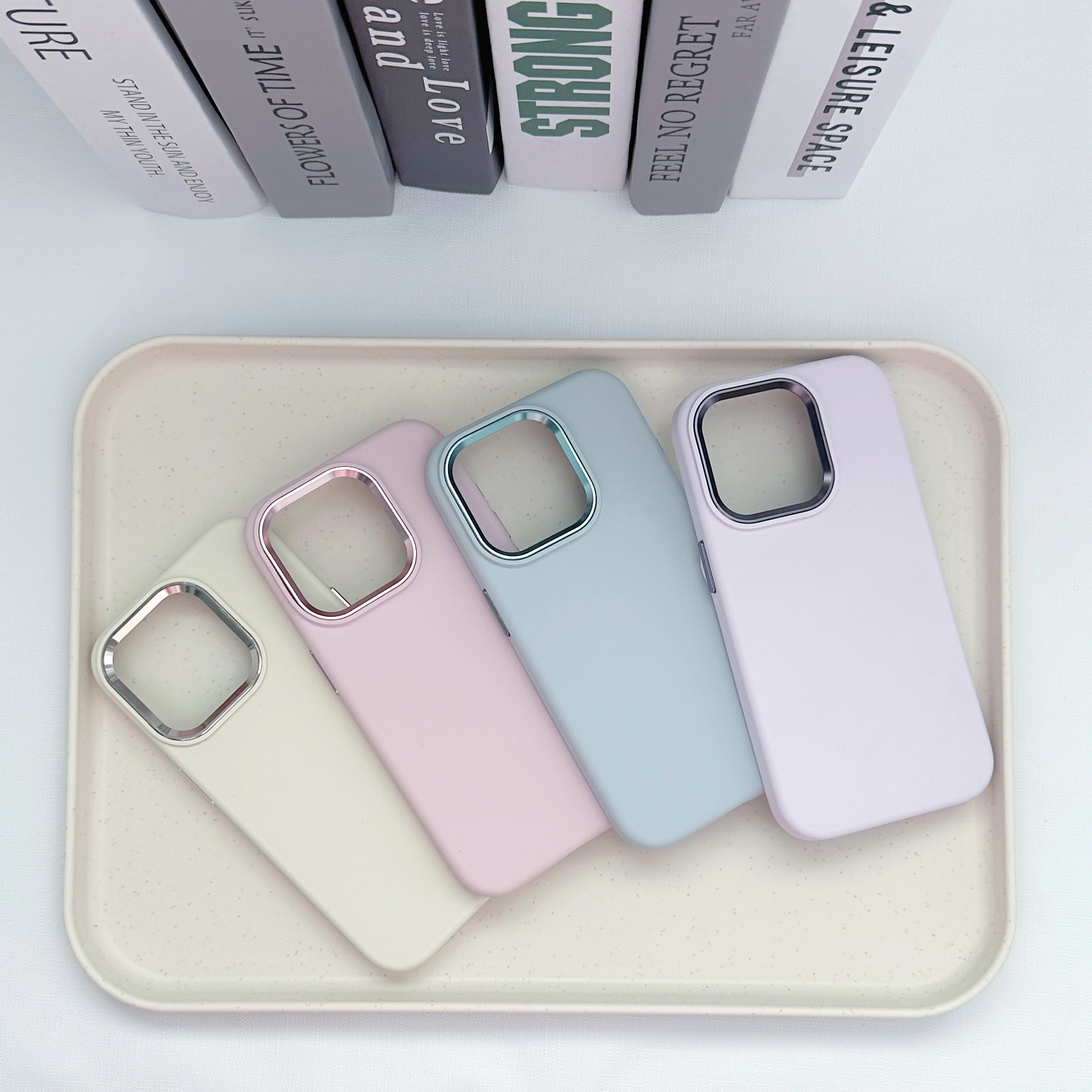 液态硅胶苹果简约手机壳