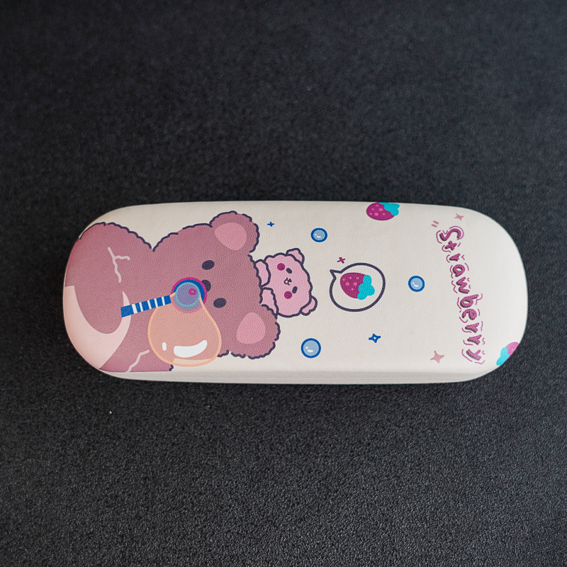 ins风日系卡通可爱学生眼镜盒 便携抗压防摔少女心近视眼镜收纳盒