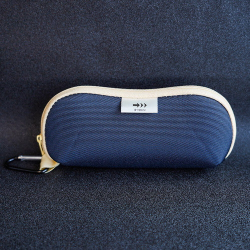 创意布艺挂钩眼镜袋拉链款