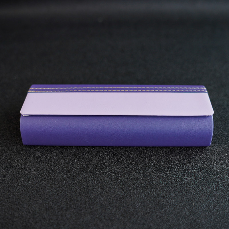 眼镜盒便携简约近视眼镜马卡龙色学生时尚清新拼接防压墨镜收纳盒