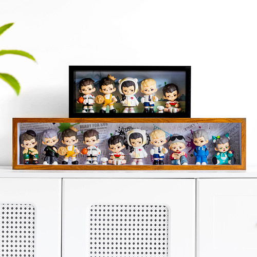 年少时光展示rayan收藏展示柜玻璃抽拉摆件盒子盲盒收纳展示相框