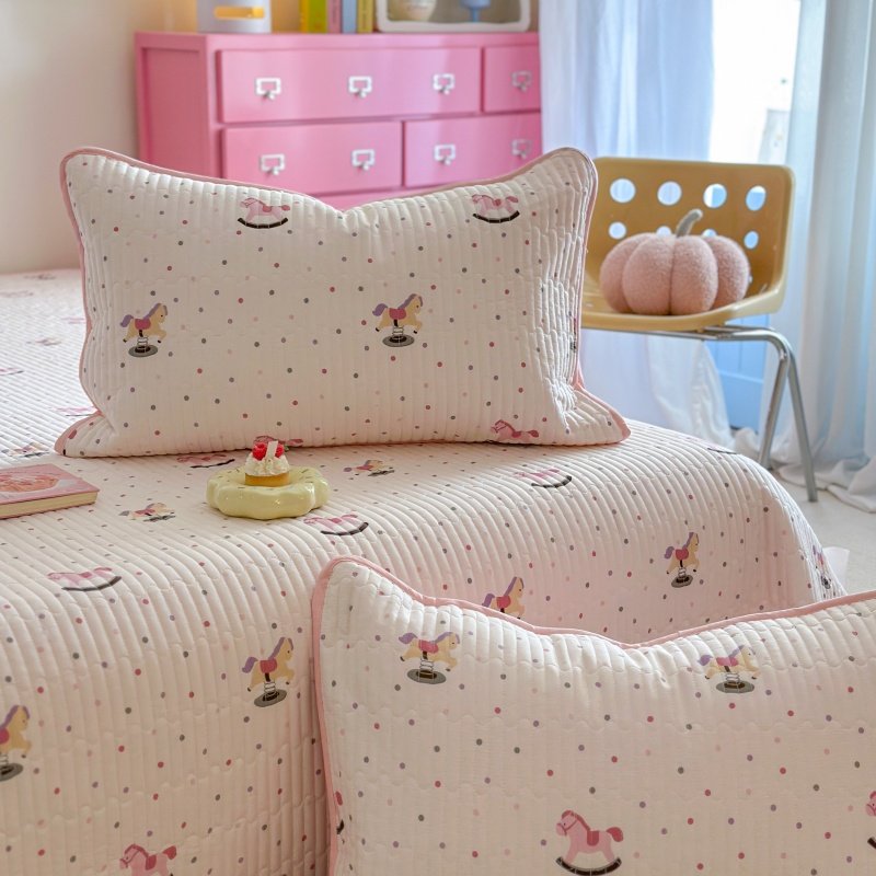 韩国新款四季通用双面纯棉绗缝夹棉枕套48*74单枕套可机洗不含芯,床上用品,枕套,淘宝优惠券,粉丝福利购,淘宝优惠卷