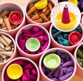 包邮 泰国锥香卫生香宝花香塔香熏香卧室厕所去味香薰精油盘香檀香