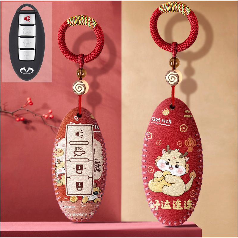 适用英菲尼迪q50汽车钥匙套qx50/q50/q70l遥控包qx60扣2020款qx30