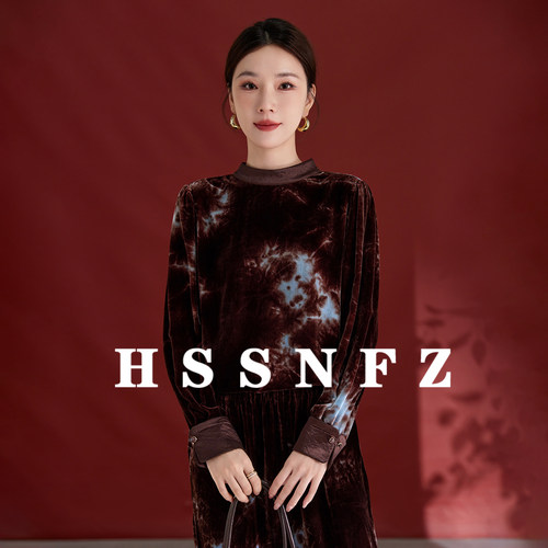 新中式丝绒上衣2025秋季新款