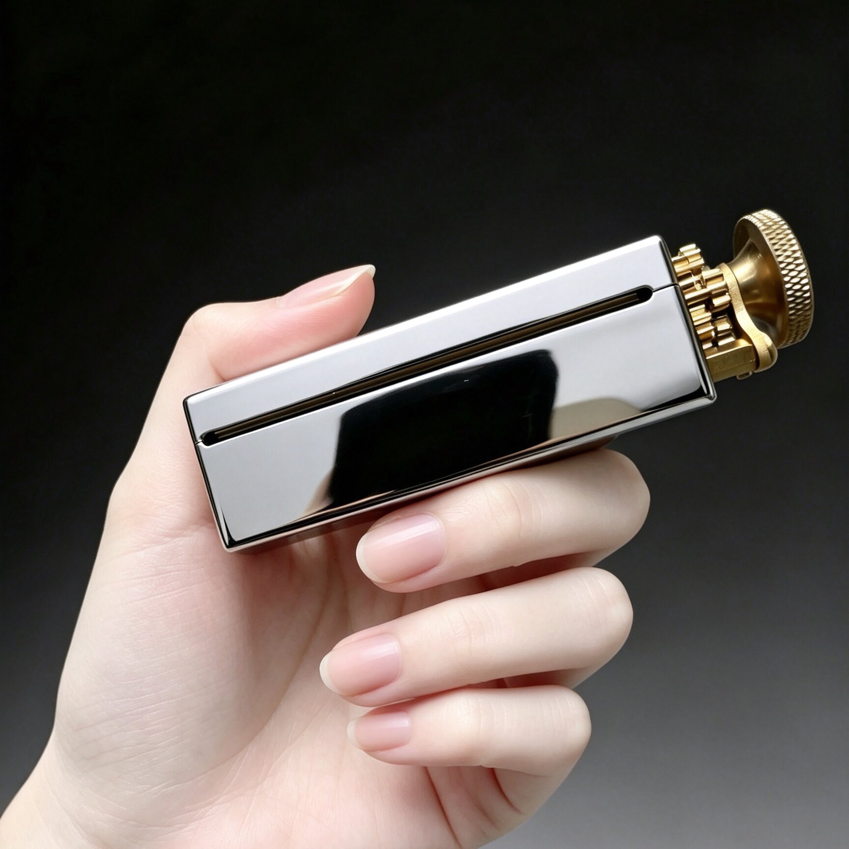 家用新款手动纯黄铜卷烟器具把玩复古老式金属卷烟机6/7.8X70mm细