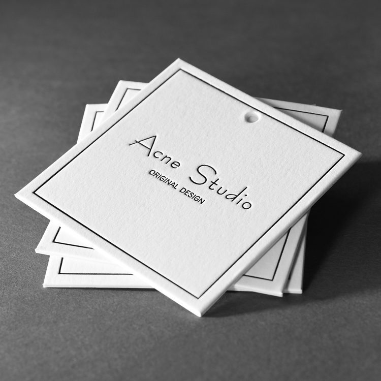 范洛芙吊牌定做高档单张