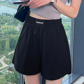 女外穿夏季 子宽松阔腿裤 薄款 高腰显瘦a字裤 2026新款 冰丝运动短裤