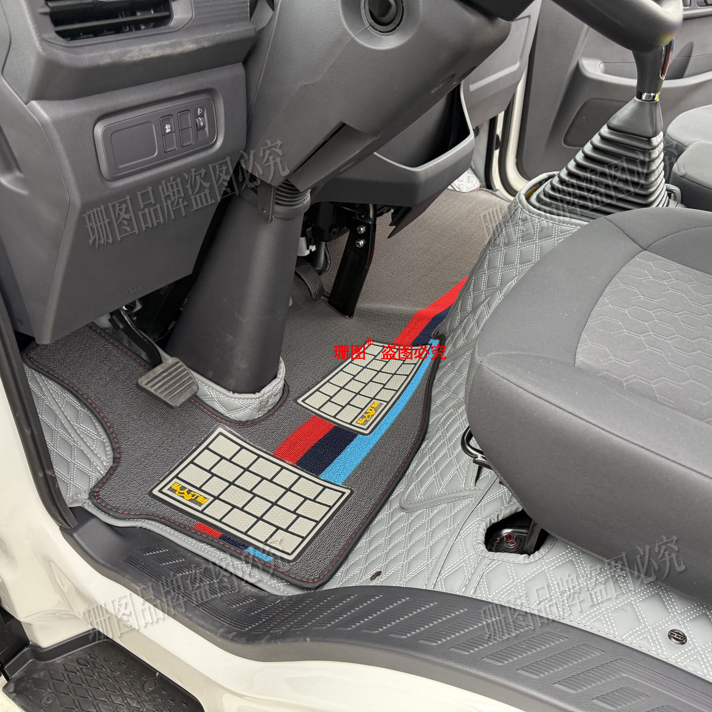 江铃全新顺达蓝焰载货车全包围脚垫25款顺达窄体单双排小卡脚踏垫