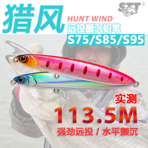 STT猎风沉水铅笔暴龙超远投颤沉路亚假饵海鲈翘嘴桂鱼红尾鱤鱼饵