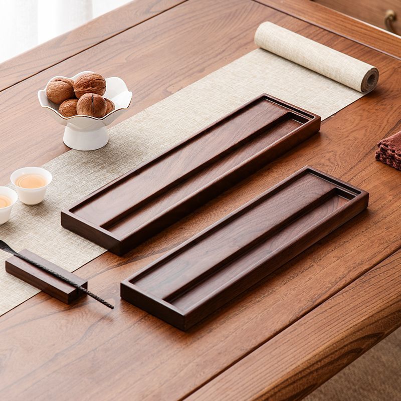 黑胡桃木 茶杯架 收纳架 沥水茶具 置物架 笔架 晾杯架 实木杯托