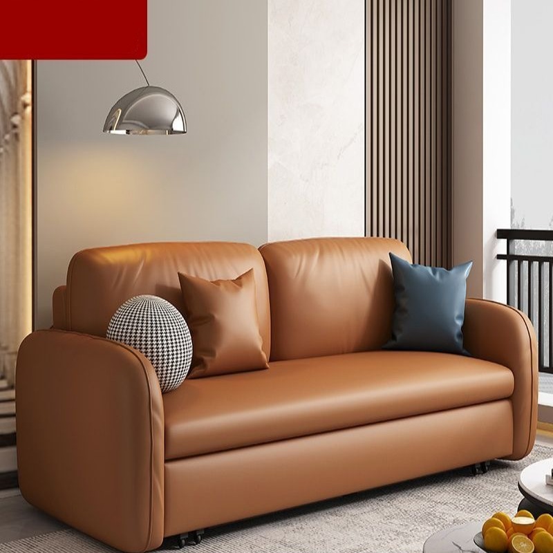 简约现代科技布沙发床坐卧两用可折叠轻奢沙发小户型客厅双人储物