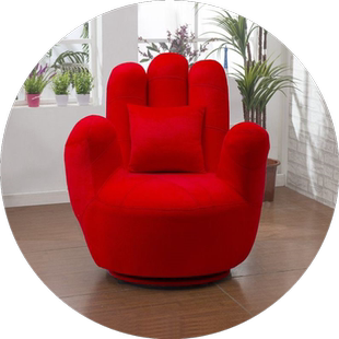 手指沙发椅五指沙发懒人小沙发单人座椅卧室凳子拇指椅子手掌沙发