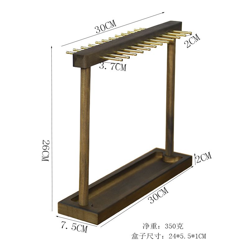 高档项链首饰架 轻奢吊坠饰品架 胡桃木挂架