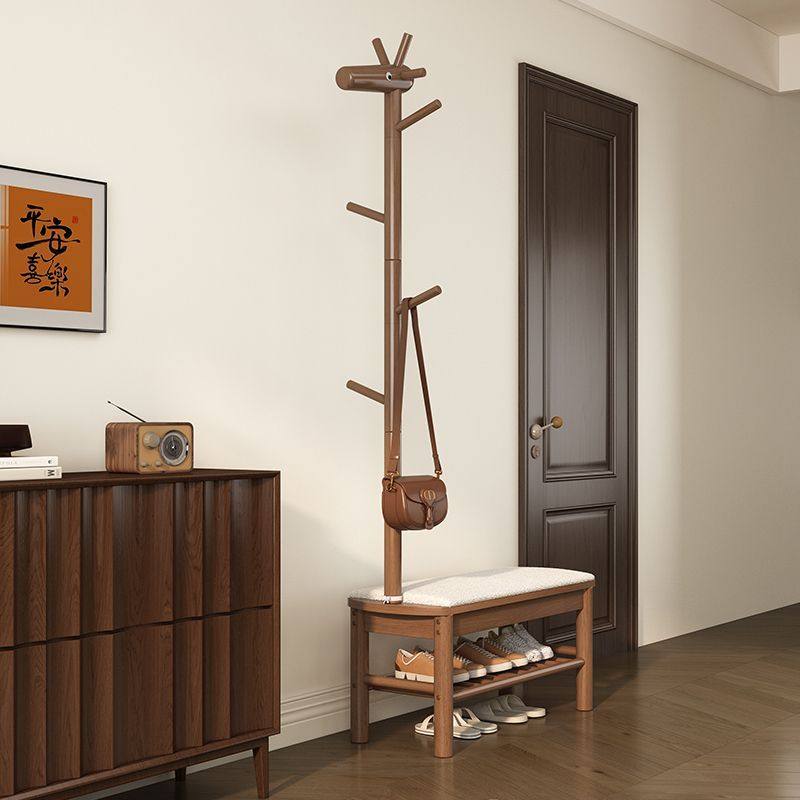 超萌小鹿型 实木 换鞋凳 衣帽架 北欧风格 多功能 进门鞋柜 直接,收纳整理,运动器材收纳用具,淘宝优惠券,粉丝福利购,淘宝优惠卷